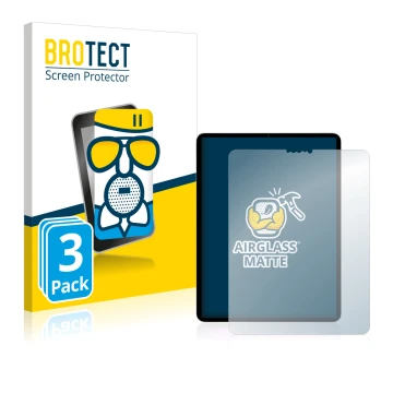 Vorderseite einer Produktverpackung mit dem Markenlogo BROTECT. Daneben ist das Gerät Apple iPad Pro 11