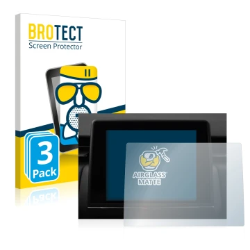 Vorderseite einer Produktverpackung mit dem Markenlogo BROTECT. Daneben ist das Gerät Renault Clio V 2020 Easy Link 7