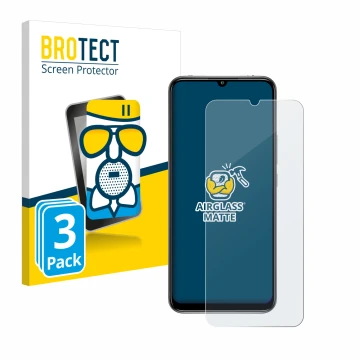 Vorderseite einer Produktverpackung mit dem Markenlogo BROTECT. Daneben ist das Gerät Xiaomi Mi 10 Lite mit dem zugehörigen Di