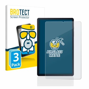 Vorderseite einer Produktverpackung mit dem Markenlogo BROTECT. Daneben ist das Gerät Samsung Galaxy Tab S6 Lite WiFi 2020 mit