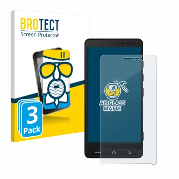 Vorderseite einer Produktverpackung mit dem Markenlogo BROTECT. Daneben ist das Gerät Beafon M5 mit dem zugehörigen Displaysch