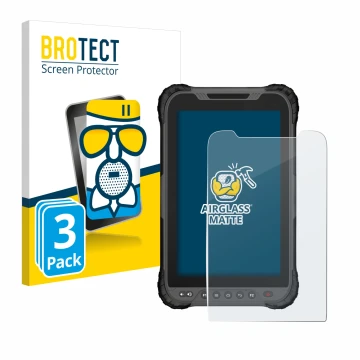 Vorderseite einer Produktverpackung mit dem Markenlogo BROTECT. Daneben ist das Gerät GeoMax Zenius 800 mit dem zugehörigen Di