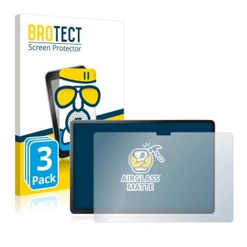 Vorderseite einer Produktverpackung mit dem Markenlogo BROTECT. Daneben ist das Gerät Lenovo Tab P11 Pro mit dem zugehörigen D