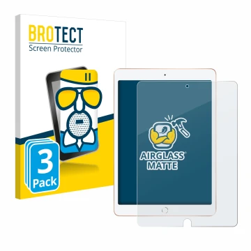 Vorderseite einer Produktverpackung mit dem Markenlogo BROTECT. Daneben ist das Gerät Apple iPad 10.2