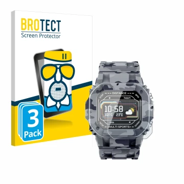 Vorderseite einer Produktverpackung mit dem Markenlogo BROTECT. Daneben ist das Gerät JAY-tech SWi2 mit dem zugehörigen Displa