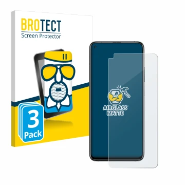 Vorderseite einer Produktverpackung mit dem Markenlogo BROTECT. Daneben ist das Gerät Xiaomi Mi 10T Pro 5G mit dem zugehörigen