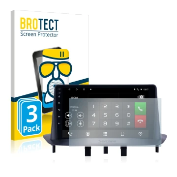 Vorderseite einer Produktverpackung mit dem Markenlogo BROTECT. Daneben ist das Gerät Pioneer AVH-Z5200DAB mit dem zugehörigen
