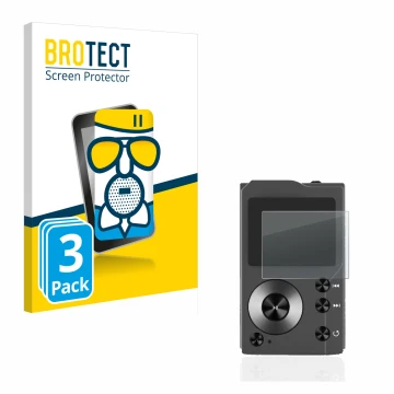 Vorderseite einer Produktverpackung mit dem Markenlogo BROTECT. Daneben ist das Gerät Surfans F20 mit dem zugehörigen Displays