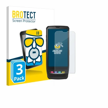 Vorderseite einer Produktverpackung mit dem Markenlogo BROTECT. Daneben ist das Gerät Casio IT-G650 mit dem zugehörigen Displa