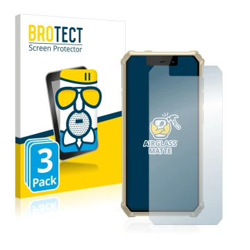 Vorderseite einer Produktverpackung mit dem Markenlogo BROTECT. Daneben ist das Gerät iiiF150 B2021 mit dem zugehörigen Displa