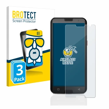 Vorderseite einer Produktverpackung mit dem Markenlogo BROTECT. Daneben ist das Gerät Emporia Smart 5 mit dem zugehörigen Disp