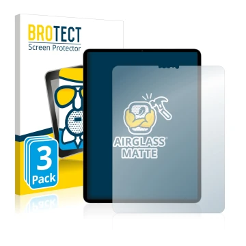 Vorderseite einer Produktverpackung mit dem Markenlogo BROTECT. Daneben ist das Gerät Apple iPad Pro 11