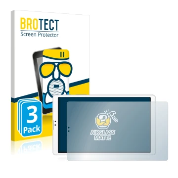 Vorderseite einer Produktverpackung mit dem Markenlogo BROTECT. Daneben ist das Gerät Samsung Galaxy Tab A7 Lite LTE 2021 (im 