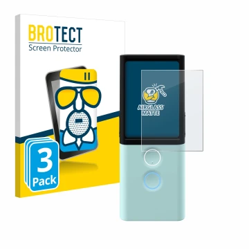 Vorderseite einer Produktverpackung mit dem Markenlogo BROTECT. Daneben ist das Gerät Vasco Translator M3 mit dem zugehörigen 