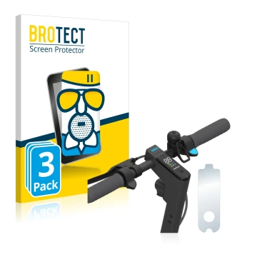 Vorderseite einer Produktverpackung mit dem Markenlogo BROTECT. Daneben ist das Gerät Segway Ninebot KickScooter MAX G30D mit 
