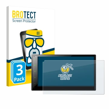 Vorderseite einer Produktverpackung mit dem Markenlogo BROTECT. Daneben ist das Gerät Pioneer SPH-DA160DAB mit dem zugehörigen