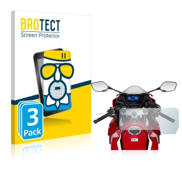 Vorderseite einer Produktverpackung mit dem Markenlogo BROTECT. Daneben ist das Gerät Honda CBR650R 2019-2021 mit dem zugehöri
