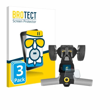 Vorderseite einer Produktverpackung mit dem Markenlogo BROTECT. Daneben ist das Gerät PowaKaddy CT6 GPS mit dem zugehörigen Di