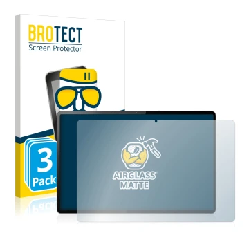 Vorderseite einer Produktverpackung mit dem Markenlogo BROTECT. Daneben ist das Gerät Lenovo Tab P12 Pro mit dem zugehörigen D