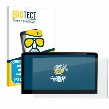 Vorderseite einer Produktverpackung mit dem Markenlogo BROTECT. Daneben ist das Gerät Skoda Enyaq iV 80 2021 Infotainment Syst