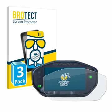 Vorderseite einer Produktverpackung mit dem Markenlogo BROTECT. Daneben ist das Gerät Ducati Monster / Monster + 2021 mit dem 