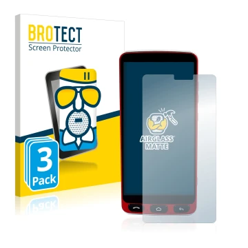 Vorderseite einer Produktverpackung mit dem Markenlogo BROTECT. Daneben ist das Gerät Olympia Neo Smartphone mit dem zugehörig