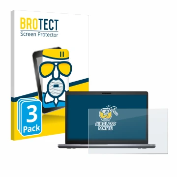 Vorderseite einer Produktverpackung mit dem Markenlogo BROTECT. Daneben ist das Gerät Dell Latitude 5510 mit dem zugehörigen D