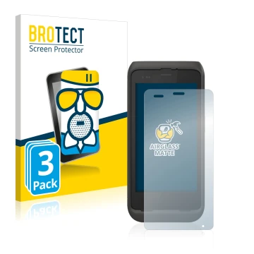 Vorderseite einer Produktverpackung mit dem Markenlogo BROTECT. Daneben ist das Gerät Honeywell CT45 XP mit dem zugehörigen Di