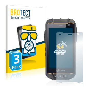 Vorderseite einer Produktverpackung mit dem Markenlogo BROTECT. Daneben ist das Gerät i.safe MOBILE IS530.2 mit dem zugehörige