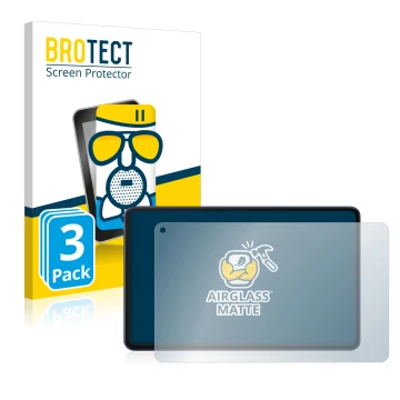 Vorderseite einer Produktverpackung mit dem Markenlogo BROTECT. Daneben ist das Gerät Huawei MatePad Pro 10.8