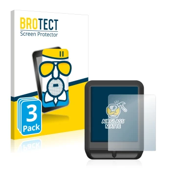 Vorderseite einer Produktverpackung mit dem Markenlogo BROTECT. Daneben ist das Gerät Mahle Pulsar One mit dem zugehörigen Dis
