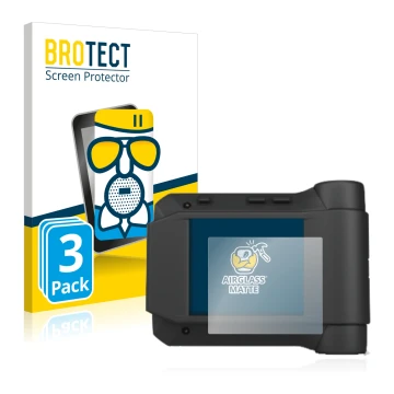 Vorderseite einer Produktverpackung mit dem Markenlogo BROTECT. Daneben ist das Gerät Swissphone s.Quad X35 mit dem zugehörige