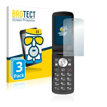 Vorderseite einer Produktverpackung mit dem Markenlogo BROTECT. Daneben ist das Gerät Emporia TOUCHsmart.2 mit dem zugehörigen