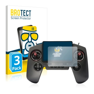 Vorderseite einer Produktverpackung mit dem Markenlogo BROTECT. Daneben ist das Gerät FrSky Twin Lite mit dem zugehörigen Disp