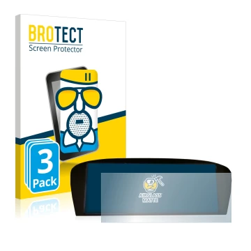 Vorderseite einer Produktverpackung mit dem Markenlogo BROTECT. Daneben ist das Gerät BMW E91 320d CiC Professional mit dem zu