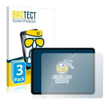 Vorderseite einer Produktverpackung mit dem Markenlogo BROTECT. Daneben ist das Gerät OnePlus Pad mit dem zugehörigen Displays