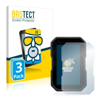 Vorderseite einer Produktverpackung mit dem Markenlogo BROTECT. Daneben ist das Gerät Ducati DesertX 2022 mit dem zugehörigen 