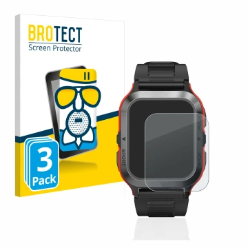 Vorderseite einer Produktverpackung mit dem Markenlogo BROTECT. Daneben ist das Gerät Kospet Tank M2 mit dem zugehörigen Displ