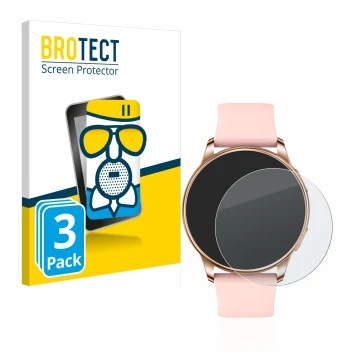 Vorderseite einer Produktverpackung mit dem Markenlogo BROTECT. Daneben ist das Gerät Levowatch F2 mit dem zugehörigen Display