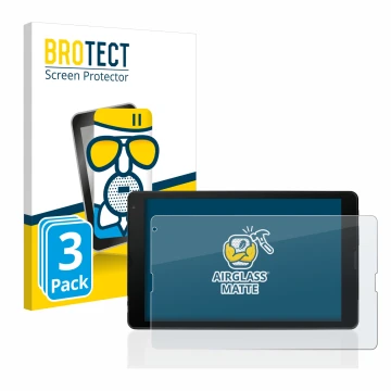 Vorderseite einer Produktverpackung mit dem Markenlogo BROTECT. Daneben ist das Gerät MEDION Tablet E10421 10,1