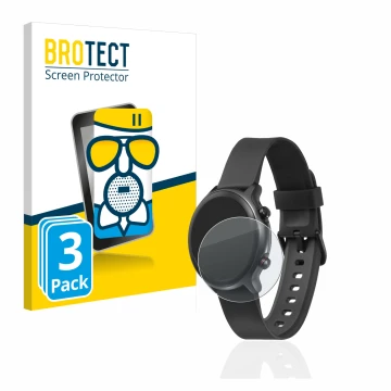 Vorderseite einer Produktverpackung mit dem Markenlogo BROTECT. Daneben ist das Gerät Doro Watch mit dem zugehörigen Displaysc
