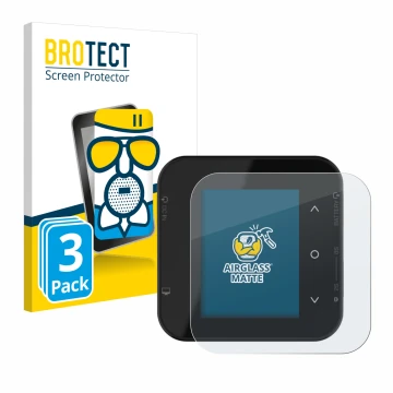 Vorderseite einer Produktverpackung mit dem Markenlogo BROTECT. Daneben ist das Gerät ISDT Air8 mit dem zugehörigen Displaysch