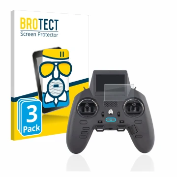 Vorderseite einer Produktverpackung mit dem Markenlogo BROTECT. Daneben ist das Gerät Radiomaster Zorro mit dem zugehörigen Di