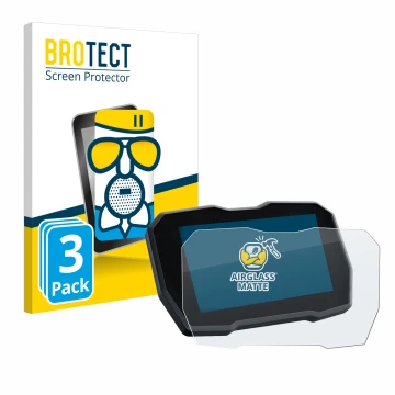 Vorderseite einer Produktverpackung mit dem Markenlogo BROTECT. Daneben ist das Gerät Ducati Multistrada V4 2021+ mit dem zuge