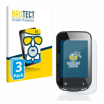 Vorderseite einer Produktverpackung mit dem Markenlogo BROTECT. Daneben ist das Gerät iGPSPORT BSC100S mit dem zugehörigen Dis