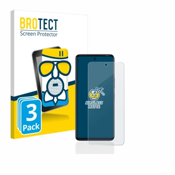 Vorderseite einer Produktverpackung mit dem Markenlogo BROTECT. Daneben ist das Gerät Tecno Camon 20 Pro 5G mit dem zugehörige