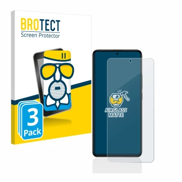Vorderseite einer Produktverpackung mit dem Markenlogo BROTECT. Daneben ist das Gerät Xiaomi Poco F5 Pro mit dem zugehörigen D