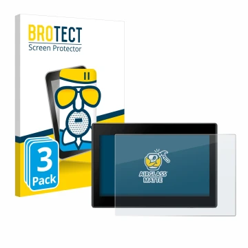 Vorderseite einer Produktverpackung mit dem Markenlogo BROTECT. Daneben ist das Gerät Garmin Drive 53 5