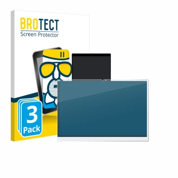 Vorderseite einer Produktverpackung mit dem Markenlogo BROTECT. Daneben ist das Gerät Dell Inspiron 14 7430 2-in-1 mit dem zug