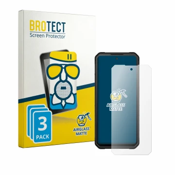 Vorderseite einer Produktverpackung mit dem Markenlogo BROTECT. Daneben ist das Gerät iiiF150 Raptor 4G mit dem zugehörigen Di